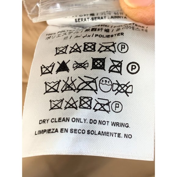 G by Guess Medium Beige Belted Single Breast Overcoat Shawl Collar EUC 6184 - Picture 11 of 13